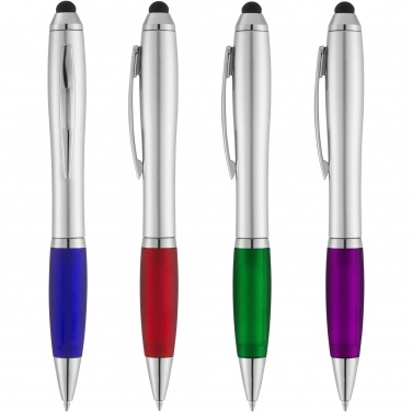 Logotrade promotional merchandise picture of: Nash stylus ballpoint with coloured grip