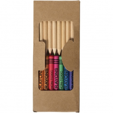 Logotrade business gifts photo of: Lucky 19-piece coloured pencil and crayon set