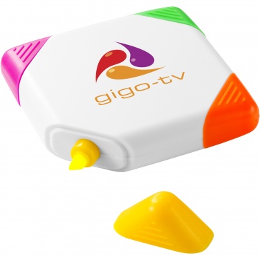 Logotrade promotional products photo of: Trafalgar square-shaped 4-colour highlighter