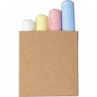 Logo trade promotional merchandise image of: Screech 4-piece chalk set
