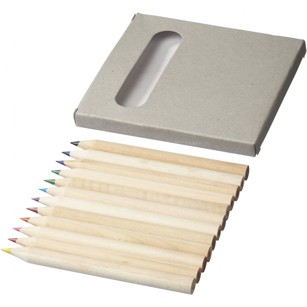 Logotrade promotional product image of: Tallin 12-piece coloured pencil set