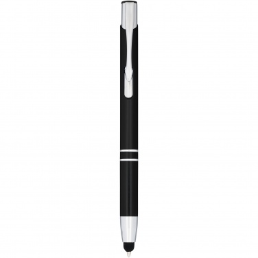 Logo trade promotional merchandise picture of: Moneta anodized aluminium click stylus ballpoint pen