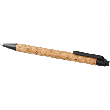 Logo trade promotional giveaway photo of: Midar cork and wheat straw ballpoint pen
