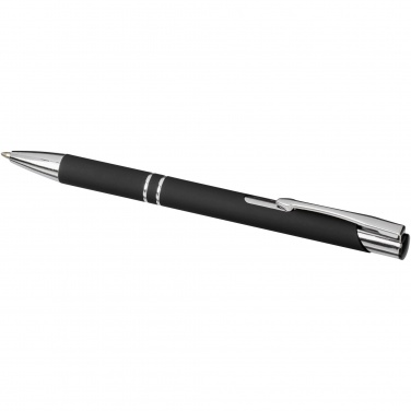 Logo trade business gifts image of: Moneta soft touch ballpoint pen