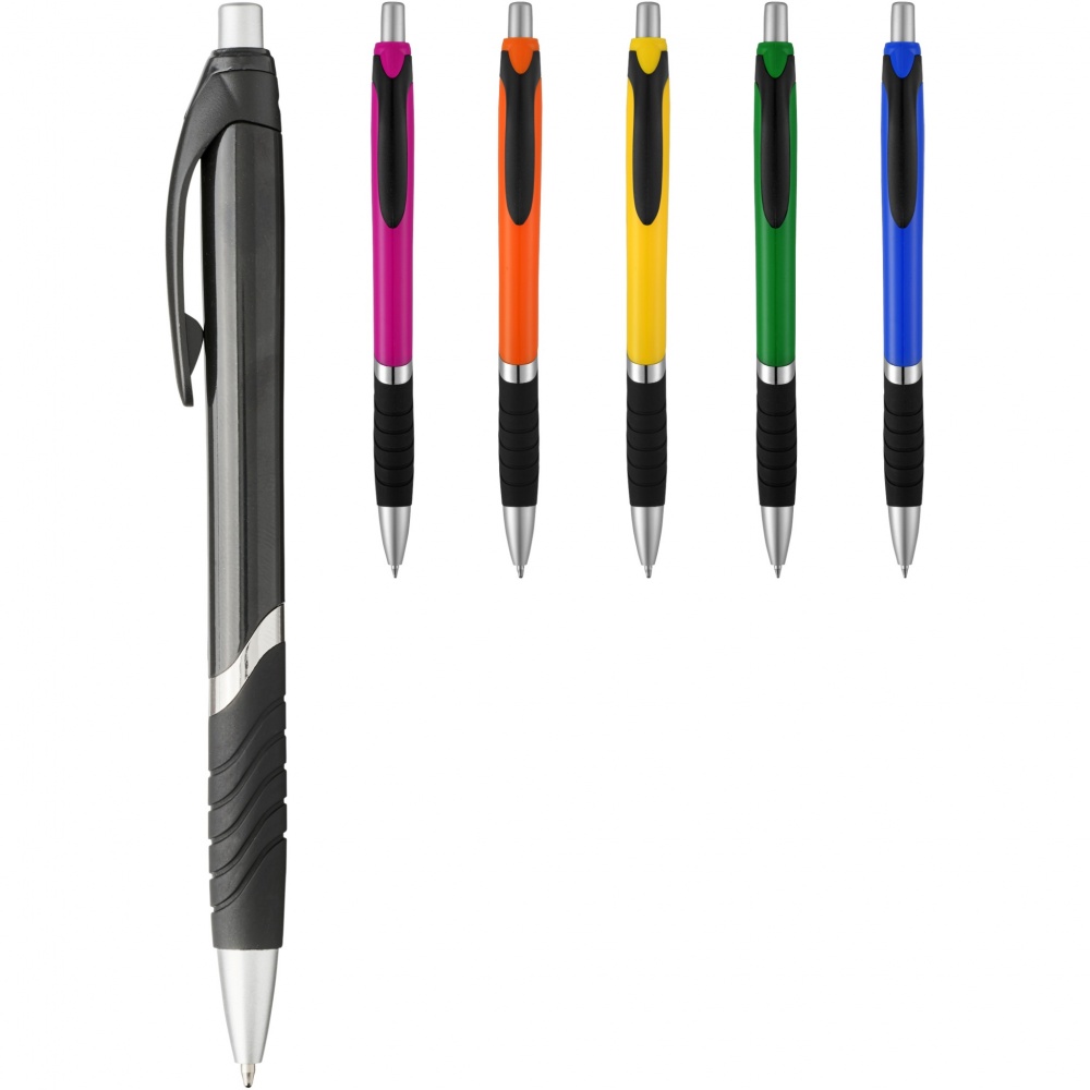Logotrade promotional merchandise image of: Turbo ballpoint pen with rubber grip