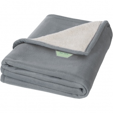 Logo trade promotional products image of: Springwood soft fleece and sherpa plaid blanket