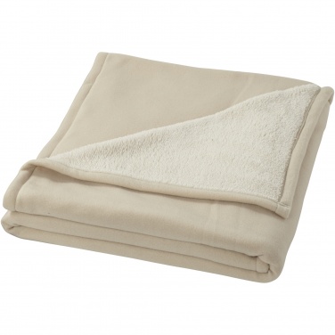 Logo trade promotional merchandise image of: Springwood soft fleece and sherpa plaid blanket