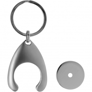 Logo trade promotional product photo of: Trolley coin holder keychain