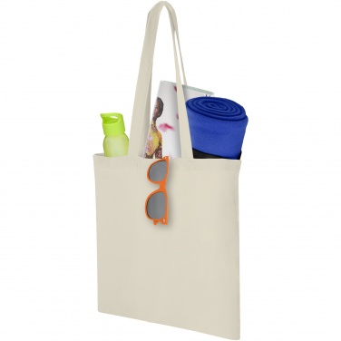 Logo trade promotional gift photo of: Carolina 100 g/m² cotton tote bag 7L
