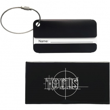 Logo trade promotional products image of: Discovery luggage tag