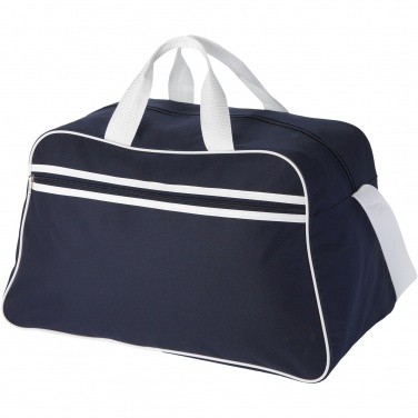 Logotrade promotional product image of: San Jose 2-stripe sports duffel bag 30L