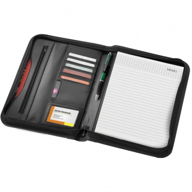Logo trade promotional giveaways picture of: Ebony A4 zippered portfolio