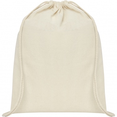 Logo trade corporate gifts image of: Oregon 100 g/m² cotton drawstring bag 5L