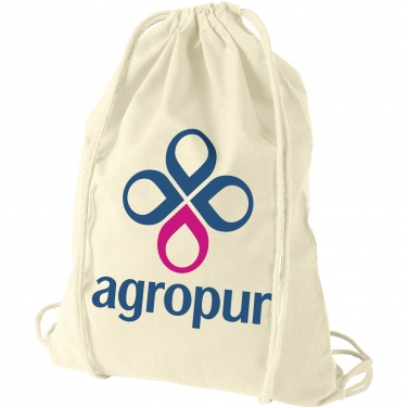 Logotrade business gifts photo of: Oregon 100 g/m² cotton drawstring bag 5L