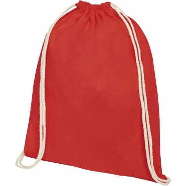 Logotrade promotional products photo of: Oregon 100 g/m² cotton drawstring bag 5L