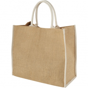 Logotrade promotional giveaways photo of: Harry coloured edge jute tote bag 25L