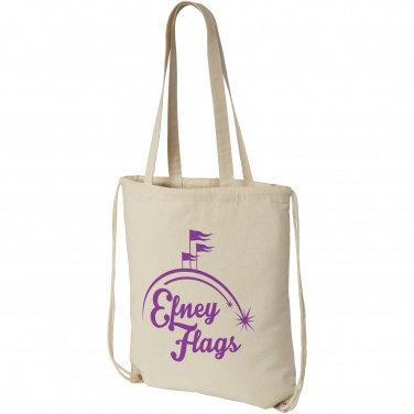Logo trade promotional giveaway photo of: Eliza 240 g/m² cotton drawstring bag 6L