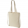 Eliza 240 g/m² cotton drawstring bag 6L, Natural