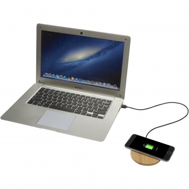 Logotrade promotional product picture of: Essence 5W bamboo wireless charging pad