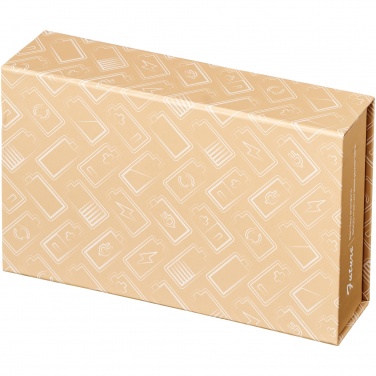 Logotrade advertising products photo of: Future 6000 mAh bamboo/fabric wireless power bank