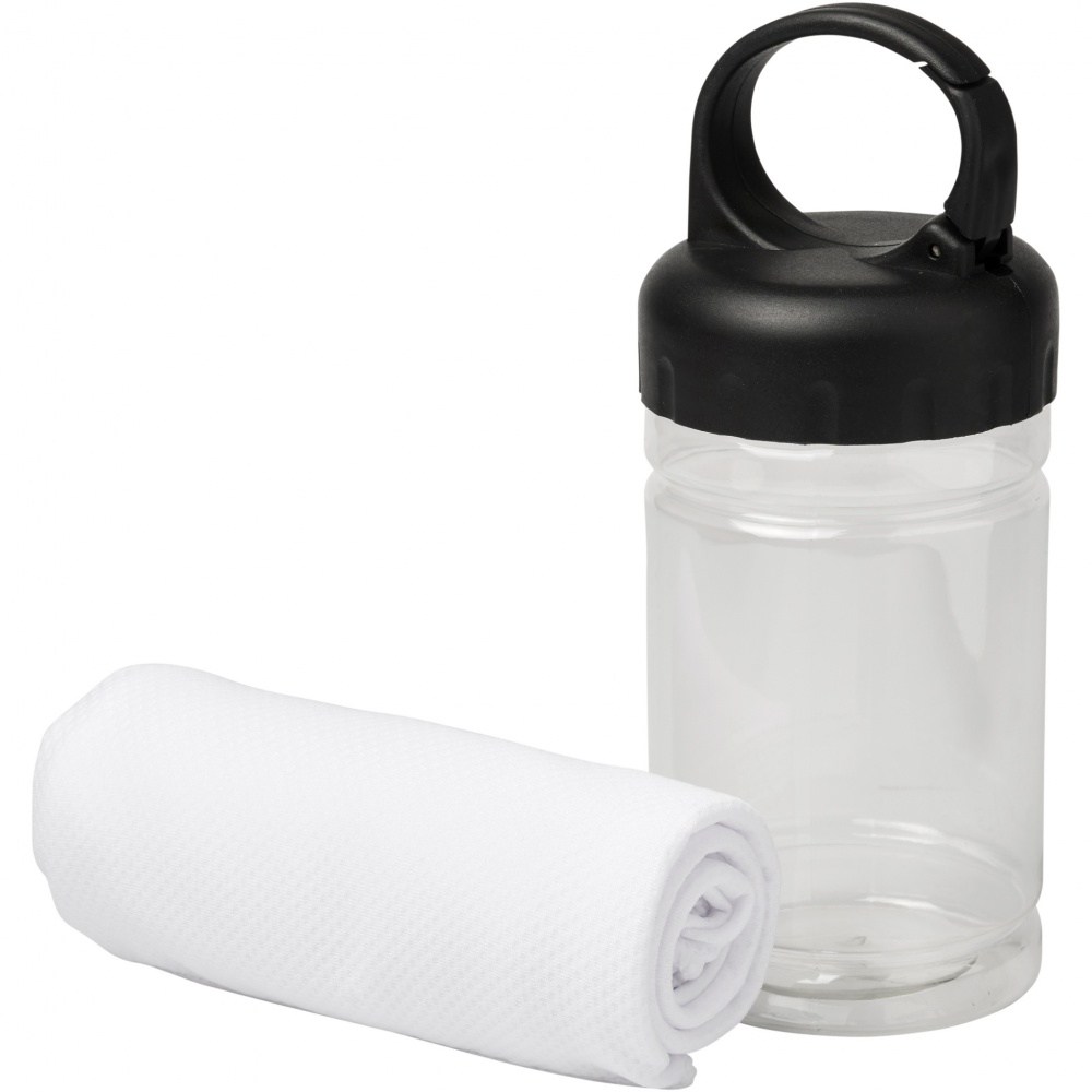 Logo trade promotional giveaways picture of: Remy cooling towel in PET container