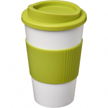 Logo trade promotional merchandise image of: Americano® 350 ml insulated tumbler with grip