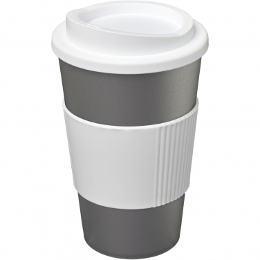 Logo trade promotional merchandise image of: Americano® 350 ml insulated tumbler with grip