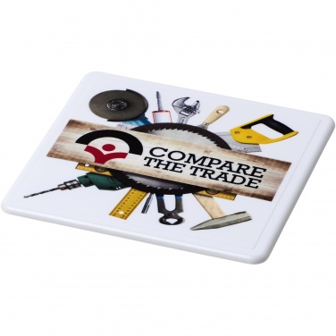 Logotrade promotional item picture of: Renzo square plastic coaster