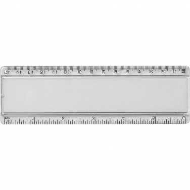 Logotrade promotional gift image of: Ellison 15 cm plastic insert ruler