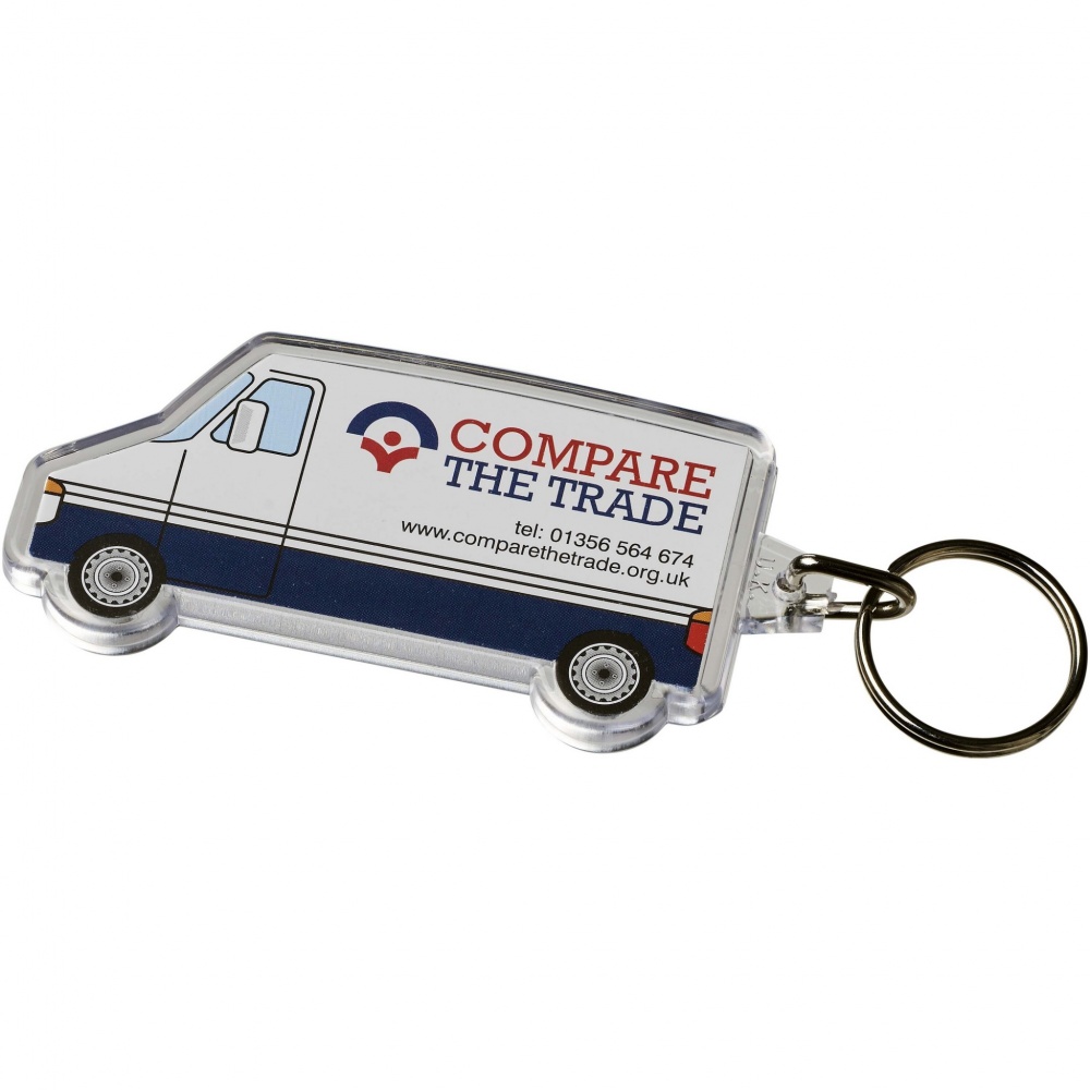 Logotrade promotional gift picture of: Combo van-shaped keychain