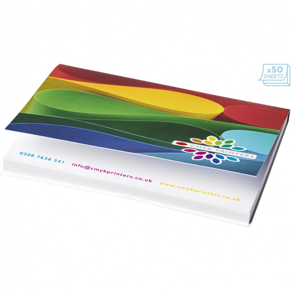 Logo trade corporate gift photo of: Sticky-Mate® A7 soft cover sticky notes 100x75mm