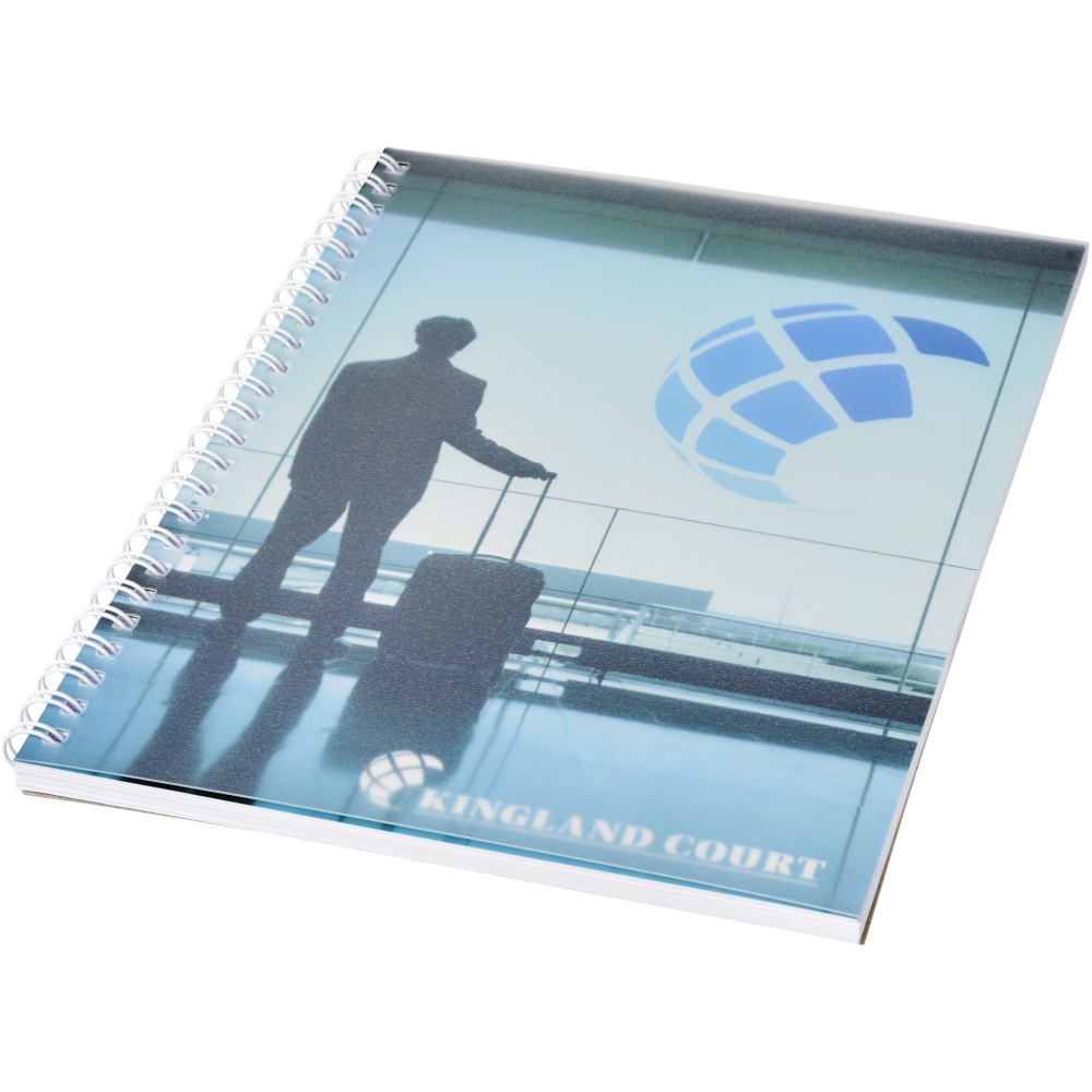 Logo trade advertising products image of: Desk-Mate® wire-o A5 notebook PP cover