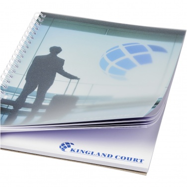 Logo trade promotional items image of: Desk-Mate® wire-o A5 notebook PP cover
