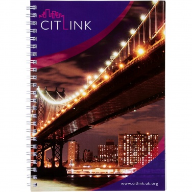 Logo trade promotional merchandise picture of: Desk-Mate® A5 spiral notebook