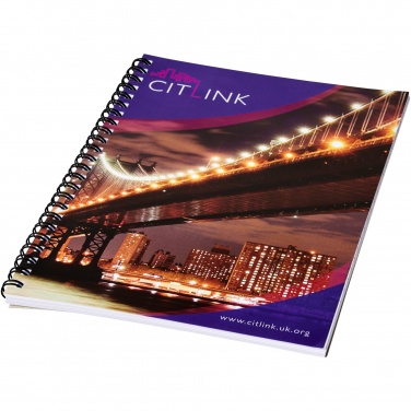 Logo trade promotional giveaways picture of: Desk-Mate® A5 spiral notebook