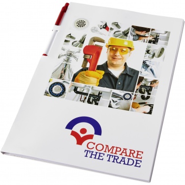 Logo trade promotional giveaways image of: Essential conference pack A4 notepad and pen