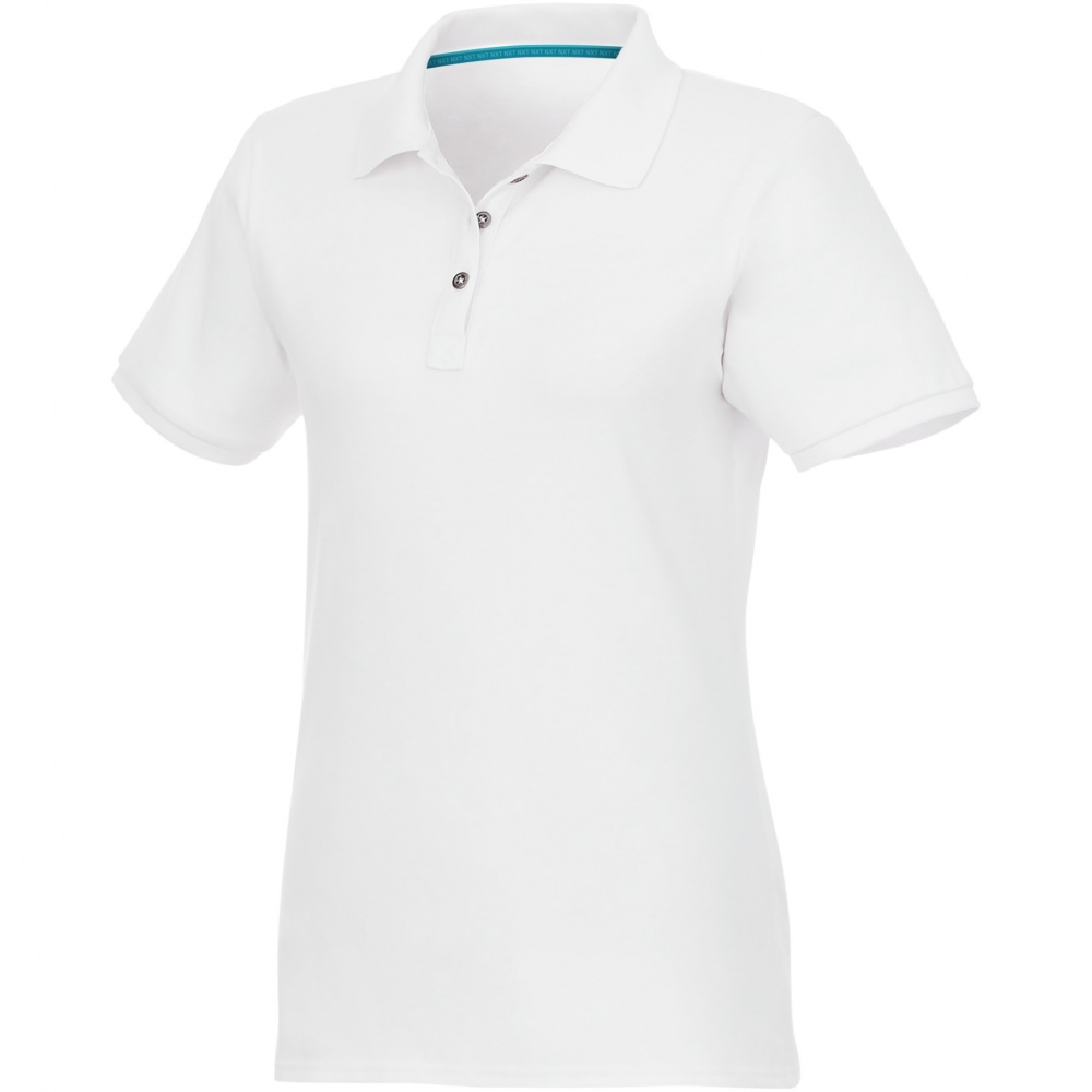 Logotrade promotional gift image of: Beryl short sleeve women's organic recycled polo