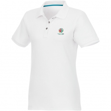Logotrade promotional merchandise image of: Beryl short sleeve women's organic recycled polo
