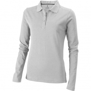Logotrade promotional giveaway image of: Oakville long sleeve women's polo