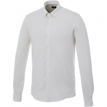 Logo trade promotional item photo of: Bigelow long sleeve men's pique shirt