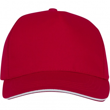 Logo trade promotional merchandise picture of: Ceto 5 panel sandwich cap