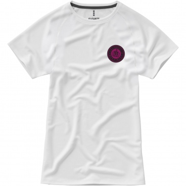 Logo trade promotional giveaways picture of: Niagara short sleeve women's cool fit t-shirt