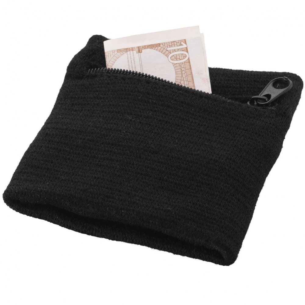Logo trade promotional product photo of: Brisky performance wristband with zippered pocket