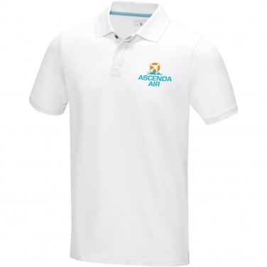 Logo trade promotional merchandise image of: Graphite short sleeve men’s organic polo