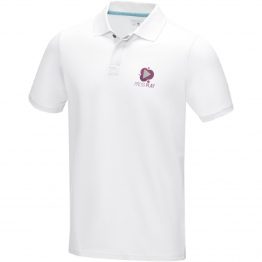 Logo trade promotional merchandise image of: Graphite short sleeve men’s organic polo