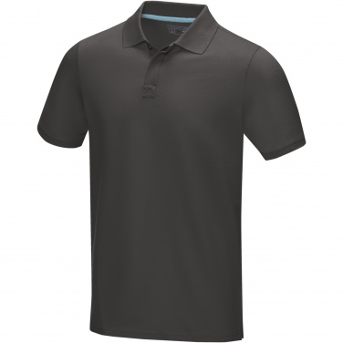 Logo trade promotional gifts image of: Graphite short sleeve men’s organic polo