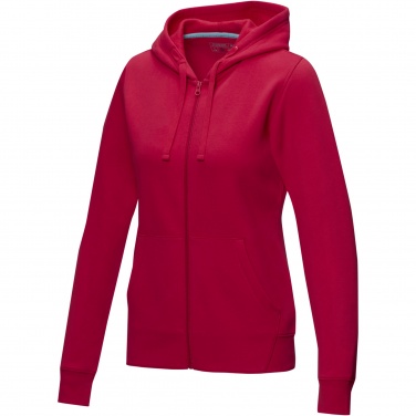 Logo trade promotional giveaways picture of: Ruby women’s organic recycled full zip hoodie