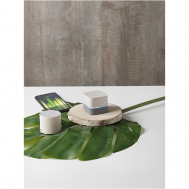 Logo trade promotional giveaways image of: Kikai wheat straw Bluetooth® speaker