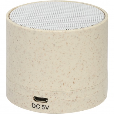 Logo trade corporate gifts picture of: Kikai wheat straw Bluetooth® speaker