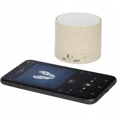 Logo trade promotional gifts picture of: Kikai wheat straw Bluetooth® speaker
